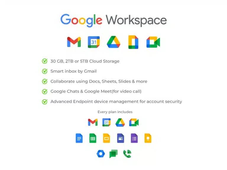 Google Workspace or G Suite Solutions Packages